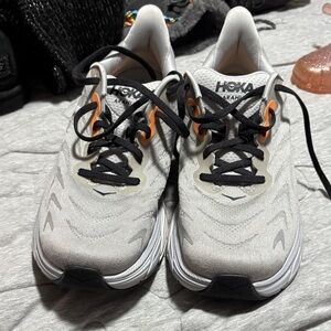 Hoka gray and Black Athletic Shoes